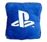 Paladone PlayStation 2-in-1 Cushion Blanket - Officially Licensed Sony Travel Blanket, Foldable Soft Fluffy Throw, Compact Design for Gaming Room or Bedroom Decor, Great for Travelling 120cm x 150cm