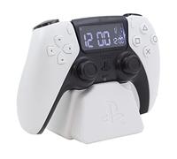 Paladone PlayStation PS5 Controller Alarm Clock - Officially Licensed Sony Merchandise Digital White Clock With Date, Gift Accessory for Gamer, Bedroom Decor