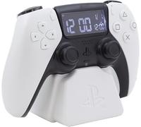 Paladone PlayStation PS5 Controller Alarm Clock - Officially Licensed Sony Merchandise Digital White Clock With Date, Gift Accessory for Gamer, Bedroom Decor