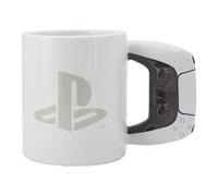 Paladone PlayStation Shaped Ceramic Coffee Mug - Officially Licensed PS5 Novelty Gifts, Featuring Controller Handle 480ml (16 fl oz)