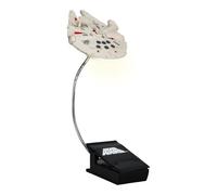 Paladone Star Wars Millennium Falcon Clip-On Book Light - Officially Licensed Disney Reading Lamp With Flexible Cable, Featuring Iconic Han Solo Spaceship, 3 Light Modes