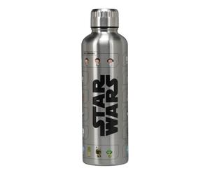 Paladone Star Wars Official Licensed Metal Water Bottle, Gamer and Comic Series Fan Decor and Gift, Disney Desk Accessory for All Ages, Collectors Drinkware with Movie Characters