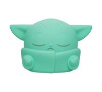 Paladone, Star Wars The Mandalorian Grogu SquishyGlo Silicone Night Light, Soft Squishy LED Lamp with 3 Brightness Levels & Auto-Off, Rechargeable Kids Bedroom Light