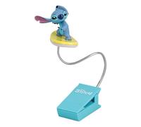 Paladone Stitch Surfing Book Light - Clip-On Reading Light with Flexible Arm - Cute Disney Bedtime Lamp