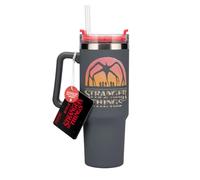 Paladone Stranger Things 5 Insulated Drinking Tunbler with Straw, 900 ml Capacity