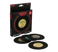 Paladone Stranger Things 5 Wsqk Smooth PVC Coasters, Set of 4, Multi-Colour