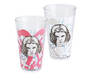 Paladone Stranger Things Eleven Drinking Glass - Colour Change Cup - Stranger Things Character Gift & Merchandise - Multicolored (PP9886ST)