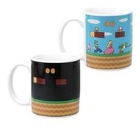 Super Mario Bros Heat Changing Coffee Mug - Official Licensed Nintendo Merchandise, Nostalgic Gamer Icon Gift for Luigi, Yoshi and Princess Peach for Collectors 10oz Pop Culture Teacup | Paladone