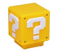 Super Mario Mini Question Block Light - Officially Licensed Super Mario Bros. Merchandise, Bedroom or Game Room Decor, Retro Gamer Gift, Battery Powered | Paladone, White