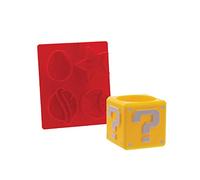 Paladone Super Mario Question Block Egg Cup and Toast Cutter, Officially Licensed Nintendo Merchandise