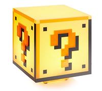 Paladone Super Mario Question Block Light - Officially Licensed Nintendo Desk Lamp for Gaming Room, Gift for Mario Brothers Fans