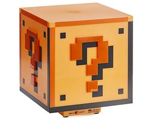 Paladone Super Mario Question Block Light - Officially Licensed Nintendo Desk Lamp for Gaming Room, Gift for Mario Brothers Fans