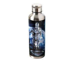 Paladone Surfer 500ml Metal Water Bottle, Silver