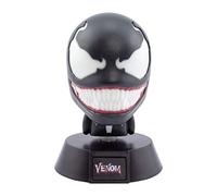 Paladone Venom Icon Light. Unique Gift Idea | Bright Night Light or Desk Lamp | Battery Powered by 2 x AAA [Energy Class A] Black PP6604SPM