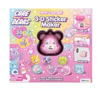Paladone WeCool Care Bears DIY 3D Sticker Maker for Kids, Officially Licensed Craft Kit for Girls and Boys Ages 6+, Makes 30 Custom Stickers, Fun Creative Gift & Toy