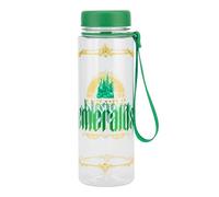 Paladone Water Bottle - Wicked with Strap, Official Disney Gold Foil & Green Glitter Leakproof 650ml