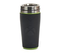 XBOX Insulated Travel Mug - Officially Licensed Reusable Commuter Flask with Silicone Sleeve, Novelty Gift for Gamer, 450ml (15 fl oz) | Paladone