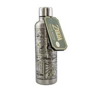 Paladone Zelda Water Bottle - Spill & Leak Proof Lid Design - Silver, 500 ml