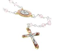 Palais du Rosaire Lourdes Rosary in Real Crystal and Heart Appearance of Lourdes - Crystal Rosary Beads - Christian Cult Catholic Crystal, Crystal