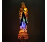 Palais du Rosaire Luminous Virgin Mary Statue with Battery in Resin 31cm - Christian Shop - Resin Christian Worship