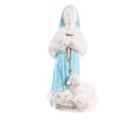 Palais du Rosaire Resin Statue of Saint Bernadette White and Blue 6 cm - Statue of Saints - Christian Worship Resin
