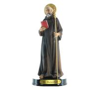 Palais du Rosaire Saint Benedict Resin Statue 22 cm - Statue of Saints - Christian Worship Resin