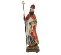 Palais du Rosaire Saint Nicholas Resin Statue 22 cm - Statue of Saints - Christian Worship Plastic