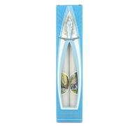 Palais du Rosaire Set of 2 Lourdes Apparition Candles 18 cm - Candle and Decorative Candle - Christian Cult in Vegetable Wax
