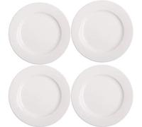 Palais Essentials Farmhouse Decor Porcelain Mini Dipping Bowls Sauce Dishes - Set of 4 Elegant White Soy Sause Dish (6" Round)
