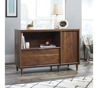 palais wooden sideboard in walnut with 1 door and 1 drawer