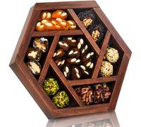 Palanci | Hexagon Snacks | Healthy Snacks 515g | Vegan Sweets Mix | Low Sugar | Dried Apricots, Pistachios, Almonds, Dates with Walnuts | Dried Fruits | Gift Set | Perfect Gift
