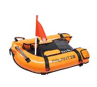Palantic Scuba Diving Inflatable Gangway Float Boat with Dive Flag & Air Pump, Orange
