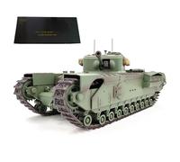 Palapozzy 1/16 Scale Churchill RC Tank Model, 2.4G Main Battle Tank Model with Lights Sounds and shooting BBs and Infrared Battle, Military Vehicle Model for Adult (Basic Version)