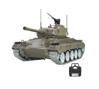 Palapozzy 1/16 Scale US M24 RC Tank Model, 2.4G Main Battle Tank Model with Sound and Lights and Infrared Battle, Military Vehicle Model for Adult (Metal Upgraded Version)