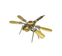 Palapozzy 3D Metal Dragonfly Model Kits Puzzle for Adults, Steampunk 3D DIY Metal Assembly Mechanical Insect Crafts, Creative Decoration Gifts for Adults (80Pcs)