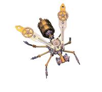 Palapozzy Adult Mechanical Little Wasp Assembly Metal Puzzle, 3D Metal Insect Kit DIY, Challenging Gift for Adults (134PCS/Mechanical Little Wasp A Version)