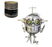 Palapozzy Adult ZYX023 Steampunk Mechanical Egg Assembly 3D Metal Puzzle, Compatible with Owl Metal Models Kits, Creative Ornament Gift for Adults (110PCS+)