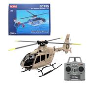 Palapozzy ERA C123 Remote Control Helicopter, 1/36 Scale EC135 RC Helicopter with Single Rotor Gyroscopic, 2.4G 6CH Radio Controlled Model for Adults (RTF)