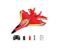 Palapozzy Lightweight RC Airplane Model, 2.4G 2CH Remote Control Aircraft for Adults with 210mm Wingspan and LED Light, Realistic Plane Ready to Fly for Beginners (RTF)