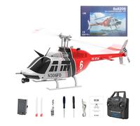 Palapozzy Remote Control ERA C138 Helicopter for Adults, 2.4G 6CH 1/33 Scale No Aileron 206 RC Helicopter, with Optical Flow Positioning, Adult for Beginners (RTF)
