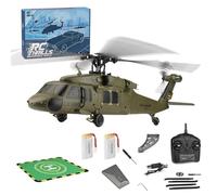 Palapozzy WL K170 Black-Hawk UH-60L 170 Size RC Helicopter for Adults with Adjustable Left and right Hand Throttle, 2.4G 4CH Flybarless Outdoor Model for Adults (RTF)