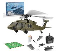 Palapozzy WL K170 Black Hawk UH-60L 170 Size RC Helicopter for Adults with Adjustable Left and right Hand Throttle, 2.4G 4CH Flybarless Outdoor Model for Adults (RTF)