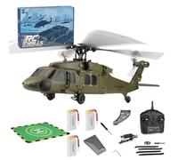 Palapozzy WL K170 Black Hawk UH-60L 170 Size RC Helicopter for Adults with Adjustable Left and right Hand Throttle, 2.4G 4CH Flybarless Outdoor Model for Adults (RTF)