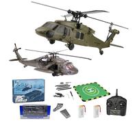 Palapozzy WL K170 Black Hawk UH-60L RC Helicopter for Adults, Flybarless RC Helicopter Model with Adjustable Left and right Hand Throttle, Signal Loss Protection for Beginners (RTF)
