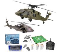 Palapozzy WL K170 Black Hawk UH-60L RC Helicopter for Adults, Flybarless RC Helicopter Model with Adjustable Left and right Hand Throttle, Signal Loss Protection for Beginners (RTF)