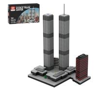 Palapozzy World Trade Center Micro Building Blocks Set 982 Pieces 1:2000 Scale Architecture Model (1973-2001) Ages 16+
