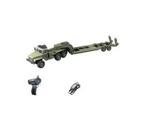 Palapozzy WPL B36-3 1/16 Scale RC Trailer Car Model for Adults, 2.4G RC Simulation Military Trailer with Two Batteries, RC Car Vehicle for Boys Girls (Army Green)