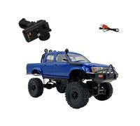 Palapozzy WPL C64-1 1/16 Scale RC Off-Road Car, 2.4G 4WD Mini Remote Control Crawler Cars with Two Batteries, RC Pickup Car Toy Gifts for Adults (Blue)