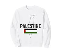 Palastine Map, Palestinian Love Illustration Graphic Design Sweatshirt