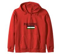Palastine Map, Palestinian Love Illustration Graphic Design Zip Hoodie
